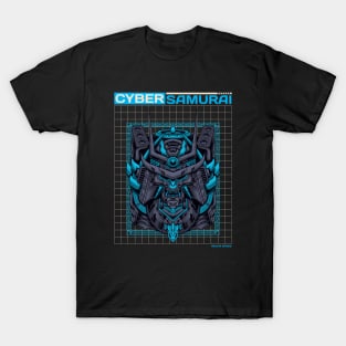 Cyber Samurai Cyberpunk Anime Manga T-Shirt